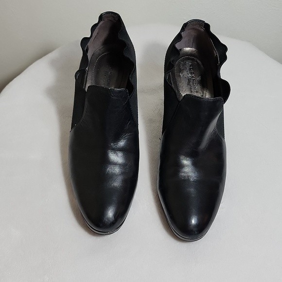 Rockport Dynamic Suspension leather black heels with comfort stretch - Picture 2 of 12